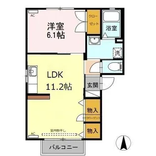 パストラル春岡 A棟【2階】の間取り