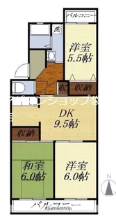 ソシア【303号室】の間取り