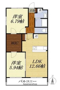 フェリオエス【303号室】の間取り