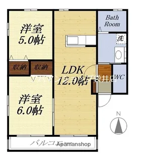 エリシオンIII【2階】の間取り