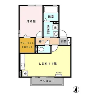 ポーコ・ア・ポーコ【2階】の間取り