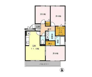 ピュアフォーレ【2階】の間取り