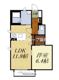 セレブルB【1階】の間取り