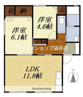 アーリーバードA【101号室】の間取り
