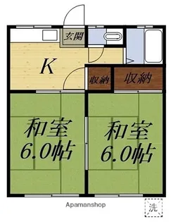 イトウハイツII【1階】の間取り
