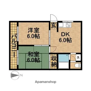 コンティニューII【2階】の間取り