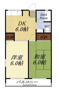 シェモア【C201号室】の間取り