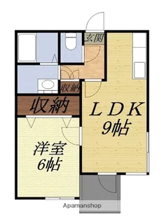 半田ビレッジ4号棟【1階】の間取り