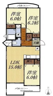 シャルマンIII【4階】の間取り