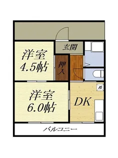 サンパークハイツI【2階】の間取り