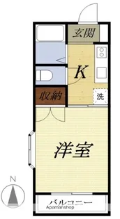 KOMOREBIーGARDEN(コモレビガーデン)【201号室】の間取り