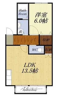 アムール・ヴィルB【203号室】の間取り