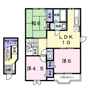 フルール・ド・スリジェ A【2階】の間取り
