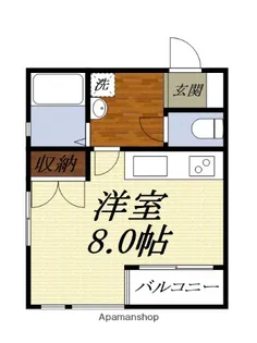 ポインセチア西ヶ崎【301号室】の間取り