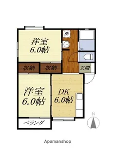 シティハイツユタカV【202号室】の間取り