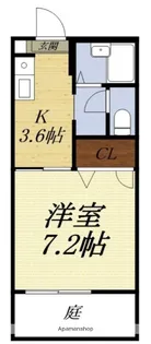リヴェール英美【1階】の間取り