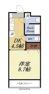 エトワールII【207号室】の間取り