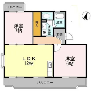 グランドゥール【1階】の間取り