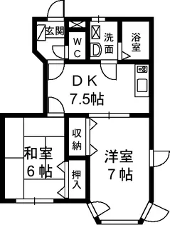 ひまわり【101号室】の間取り