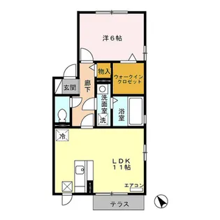 ブランシェ B【2階】の間取り