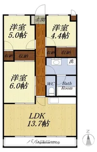クラウンハイツ【2階】の間取り