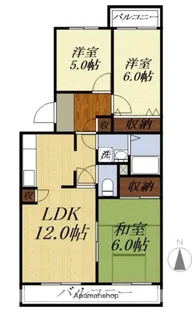 メゾンプレメール【2階】の間取り