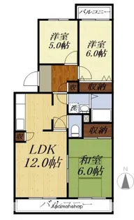 メゾンプレメール【2階】の間取り