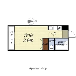 カサ・ボニタ【205号室】の間取り