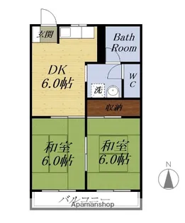 コーポ・ラ・ツール【2階】の間取り