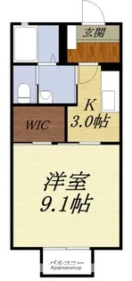 キャロル【202号室】の間取り
