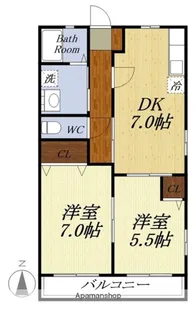 グレイスフル【1階】の間取り