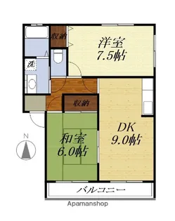 ゼファー【2階】の間取り
