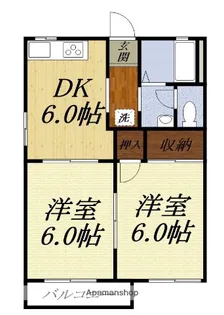 パークハイムIZUMI【A101号室】の間取り