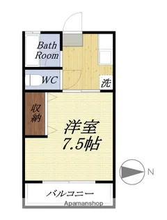 コーポ十字路【1階】の間取り