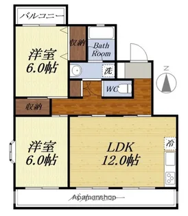 ロイヤルハイツ【I101号室】の間取り