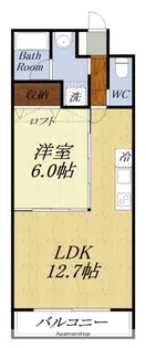 モン・サン・ミシェル【3階】の間取り