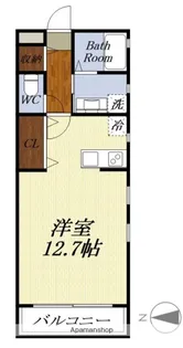 清風荘【102号室】の間取り