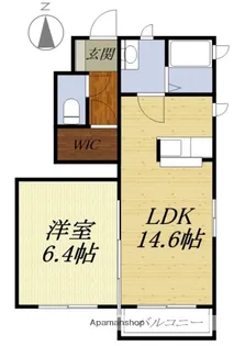エル ノルテ【B103号室】の間取り