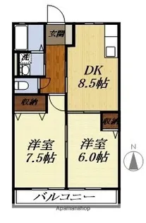 ミレニアムA・B【B101号室】の間取り