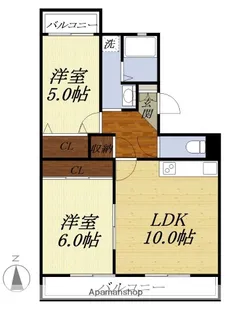 ルミエール【302号室】の間取り