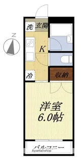 コーポ丁田【2階】の間取り