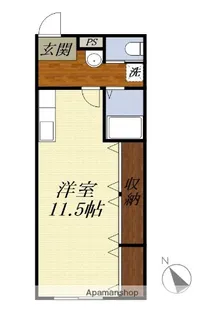 ウエダハイツ【1階】の間取り