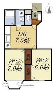 すずらん【1階】の間取り