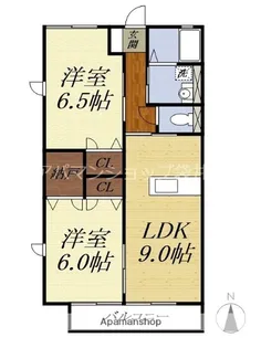 サンコートヴィラE【101号室】の間取り