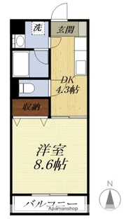 ESTACION(エスタシオン)【4階】の間取り
