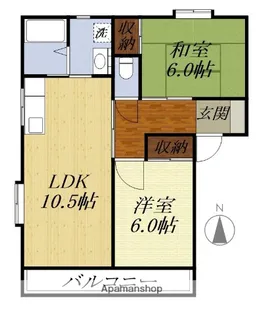 ハイツひまわり【1階】の間取り