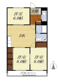 マンション槐【1階】の間取り