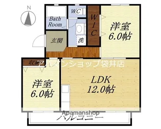 堀越マンション【105号室】の間取り