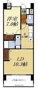 ラフォンテーヌ【4階】の間取り