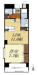 ラフォンテーヌ【5階】の間取り